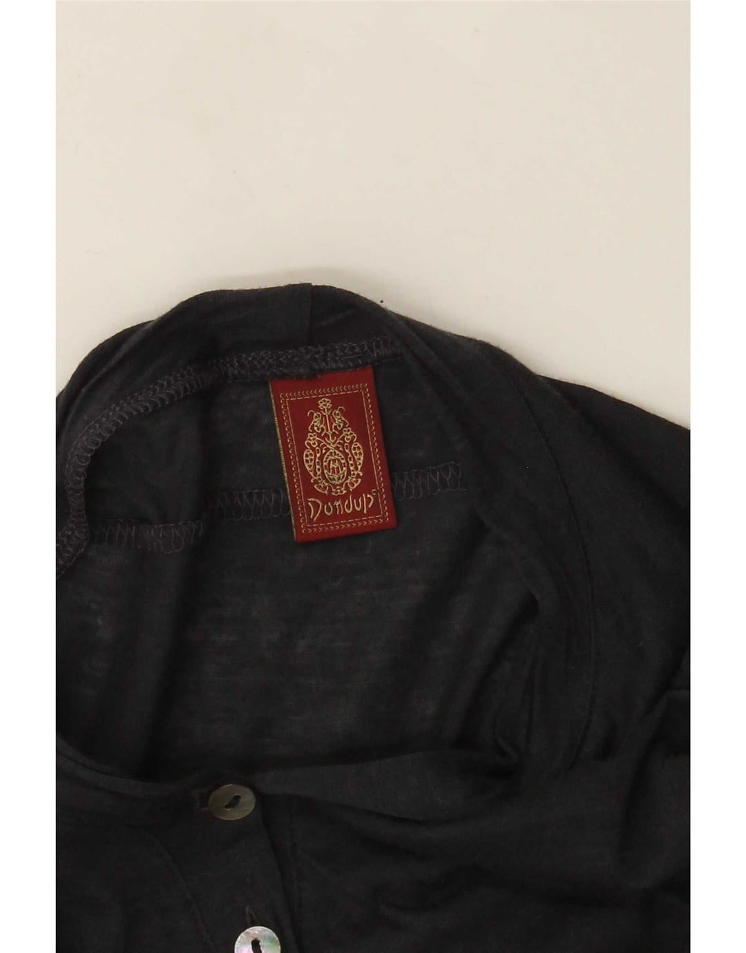 Dondup Top da donna a maniche lunghe UK 10 Small Blu Navy