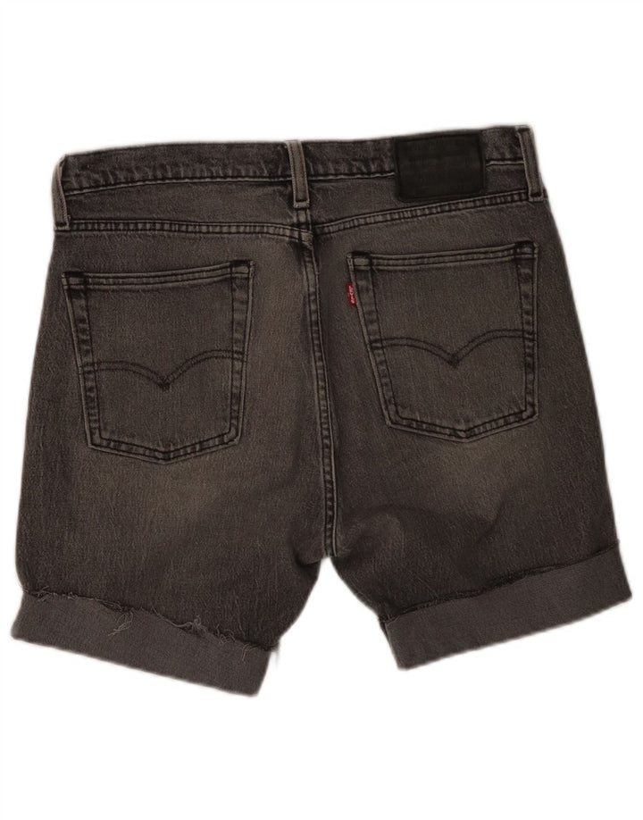 Pantaloncini di jeans Levi's 510 da uomo W33 grandi in cotone grigio