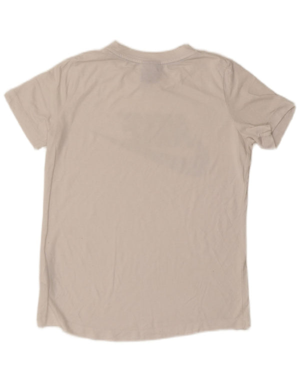 T-shirt grafica da uomo Nike Top Small in poliestere bianco sporco