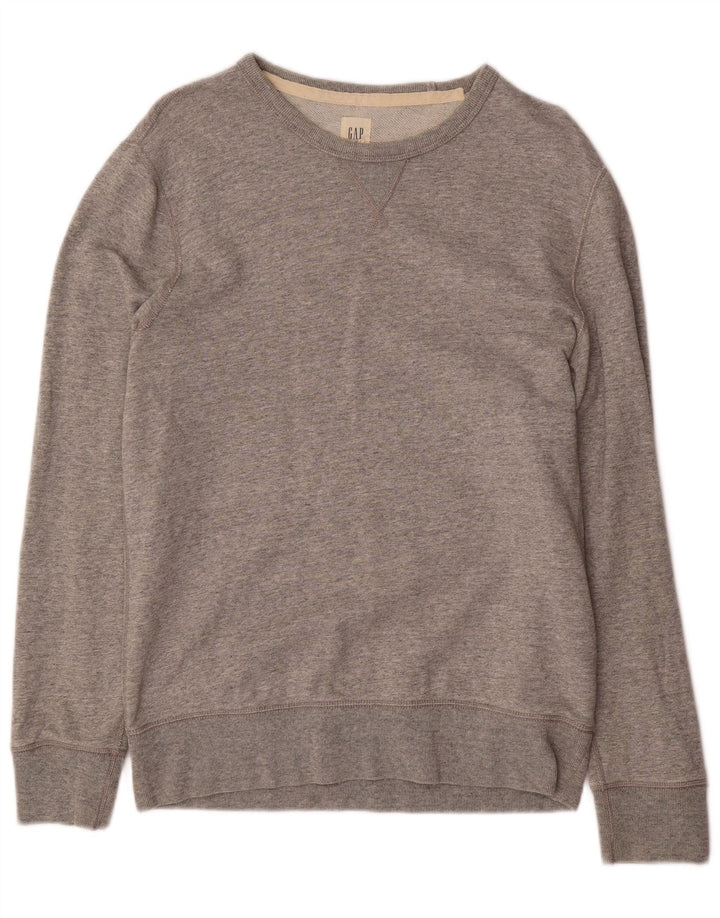 Felpa da uomo Gap Maglione in cotone chiazzato grigio medio