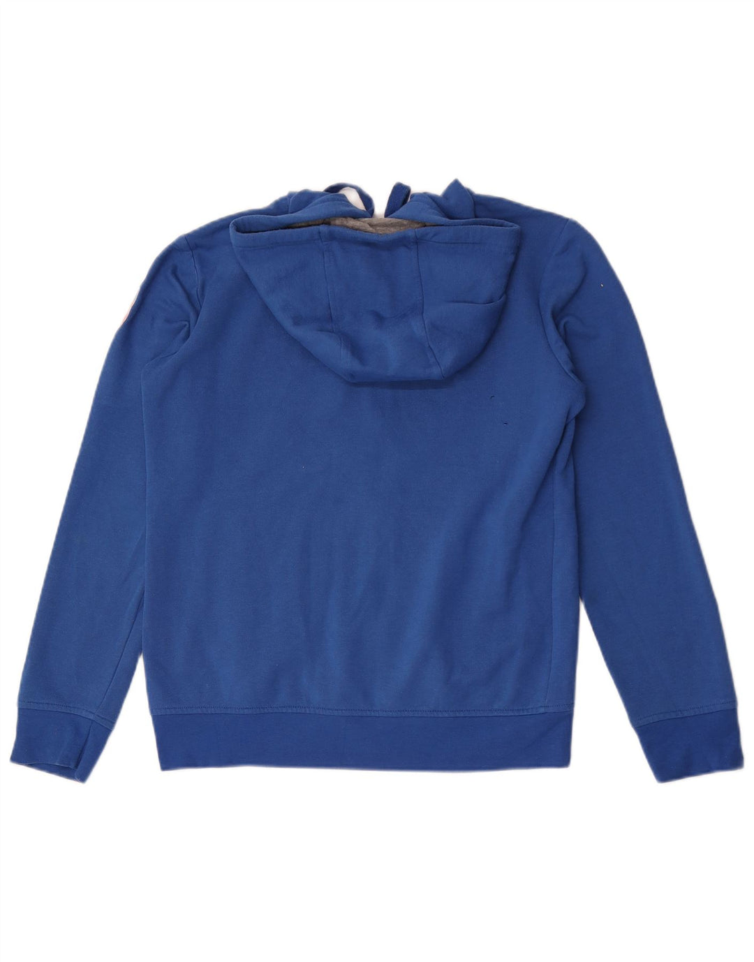 Felpa con cappuccio con zip grafica Kappa Italia da uomo grande in poliestere blu