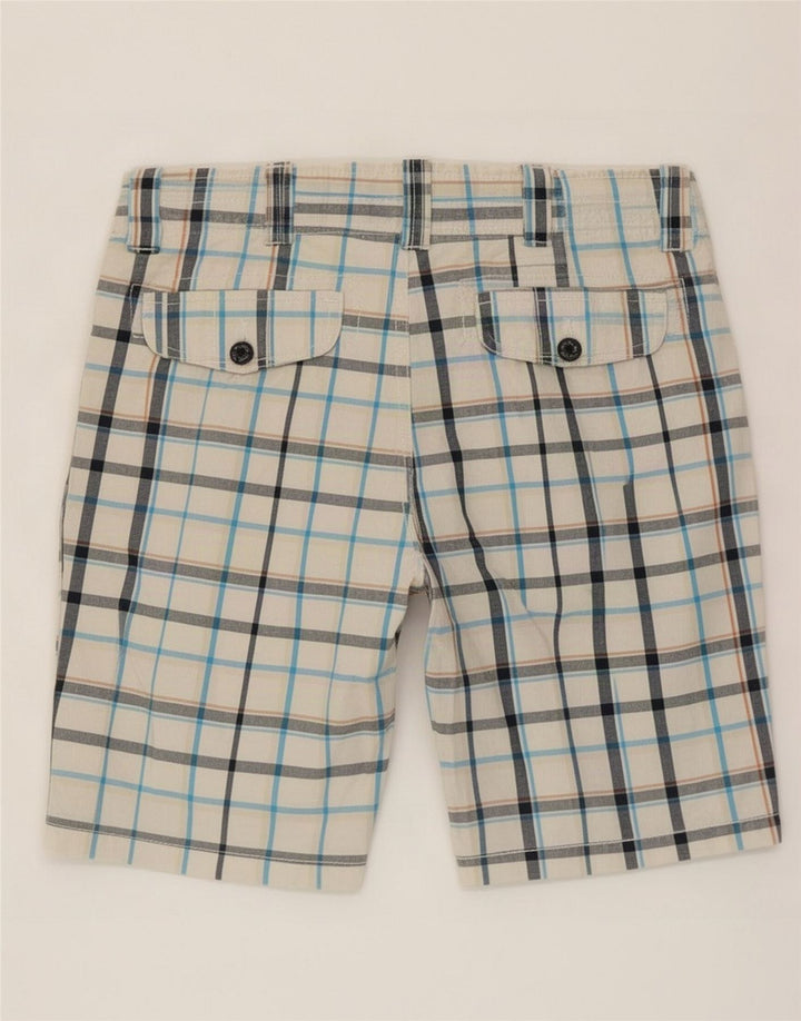 Pantaloncini casual da uomo Jack & Jones medi W32 in cotone a quadri bianchi
