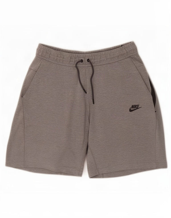 Pantaloncini sportivi Nike da uomo in cotone grigio medio