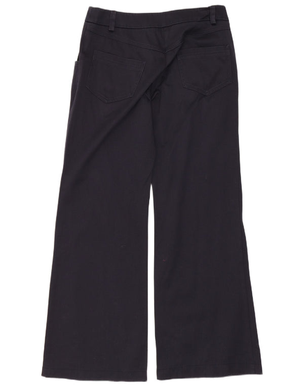 Pantaloni casual a gamba larga da donna Max & Co. UK 8 Small W28 L28 Blu navy