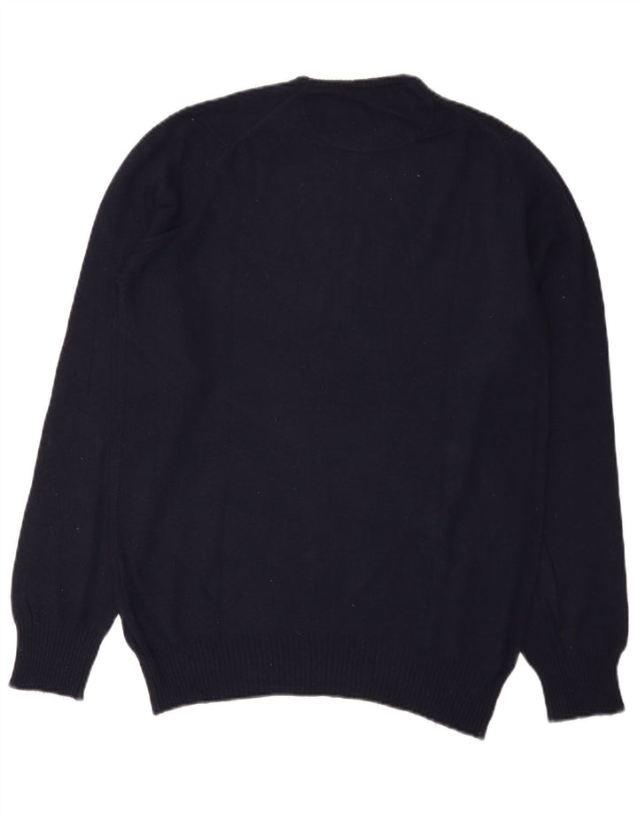 Maglione maglione girocollo da uomo Zara grande blu navy