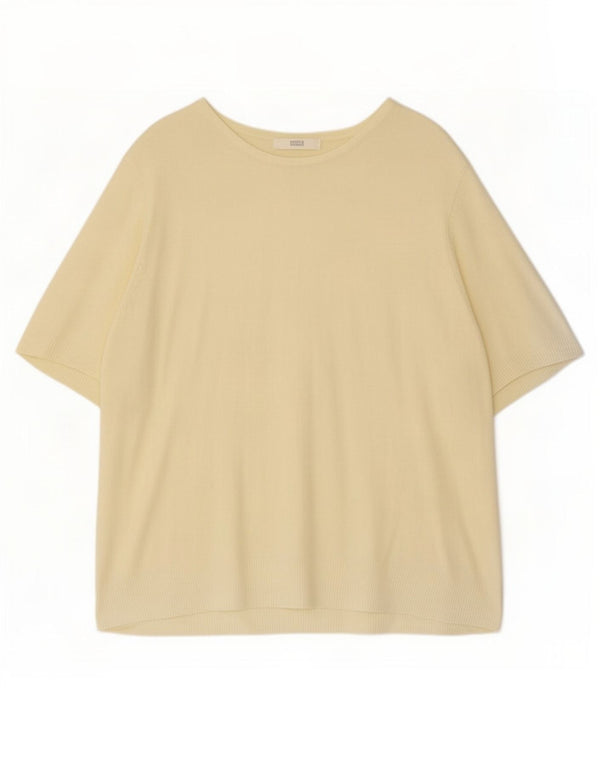 Marks & Spencer Womens Blouse Top UK 16 Large Yellow