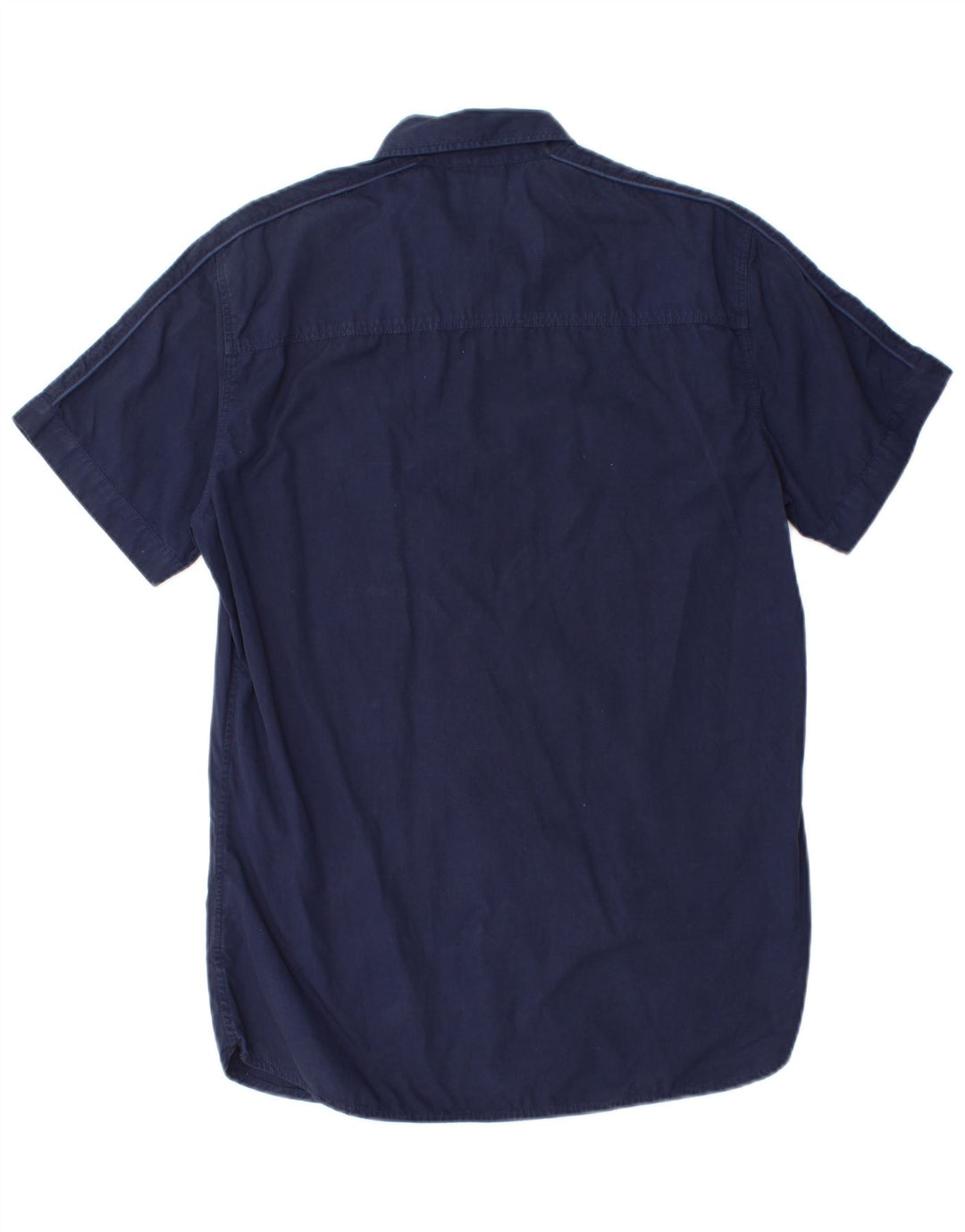 Camicia a maniche corte da uomo North Sails in cotone blu navy medio