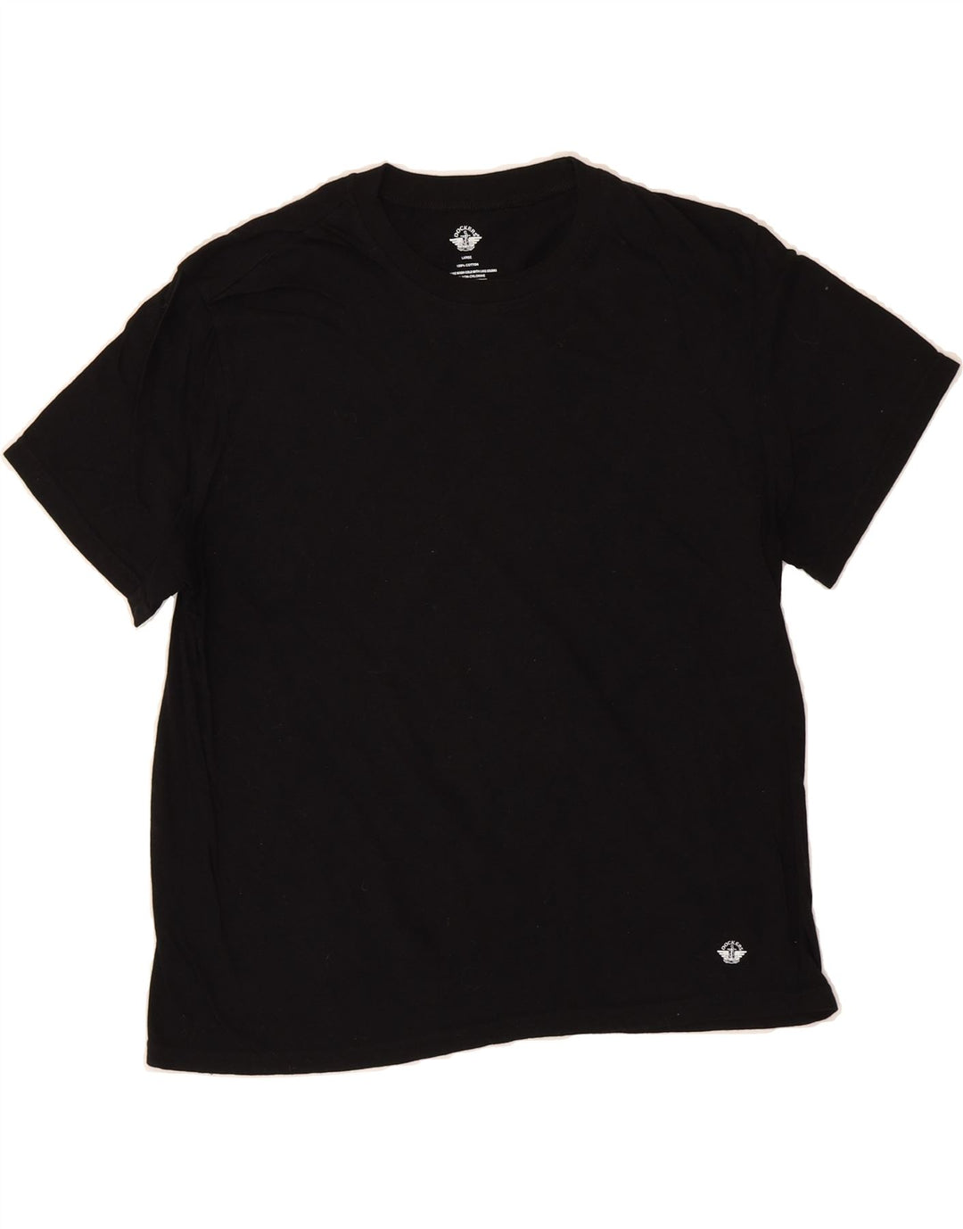 DOCKERS Womens T-Shirt Top UK 14 Large Black Cotton Vintage Dockers and Second-Hand Dockers from Messina Hembry 