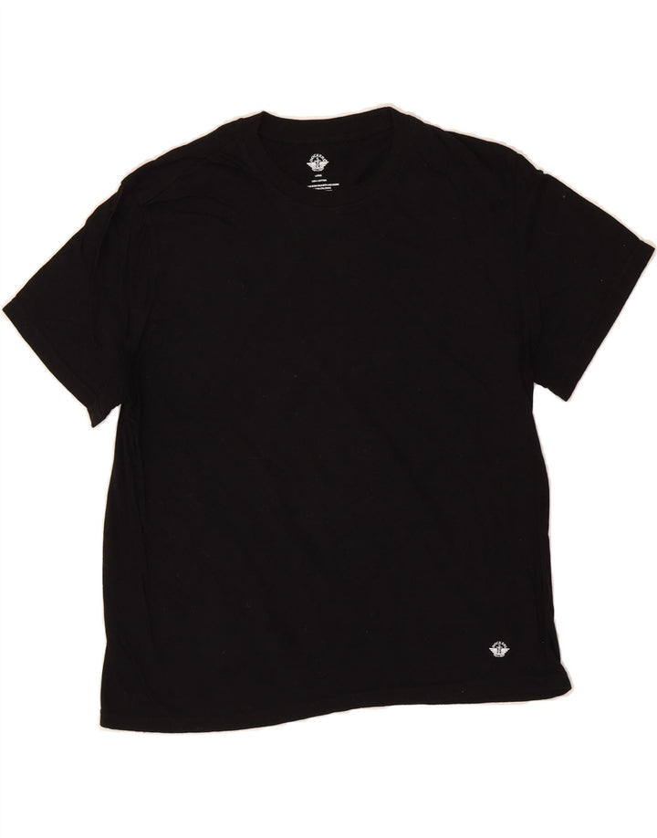 DOCKERS Womens T-Shirt Top UK 14 Large Black Cotton Vintage Dockers and Second-Hand Dockers from Messina Hembry 