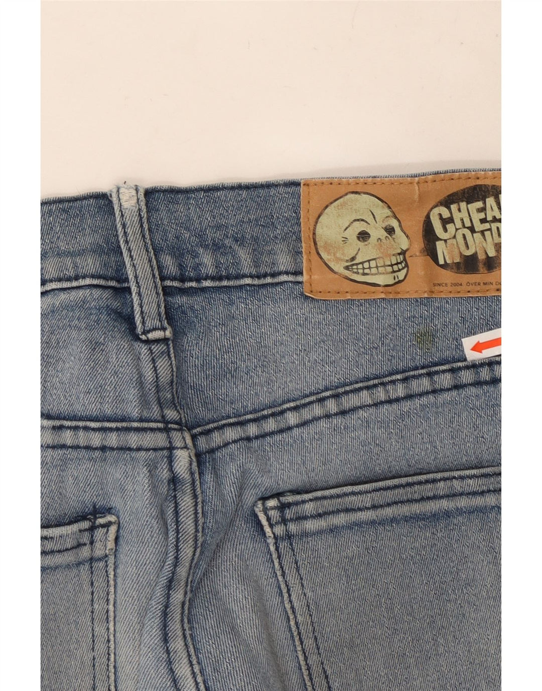 CHEAP MONDAY Jeans skinny da donna W32 L34 cotone blu