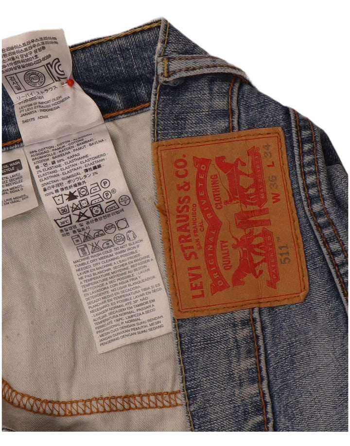 Jeans Levi's Uomo 511 Slim W36 L34 Cotone Blu