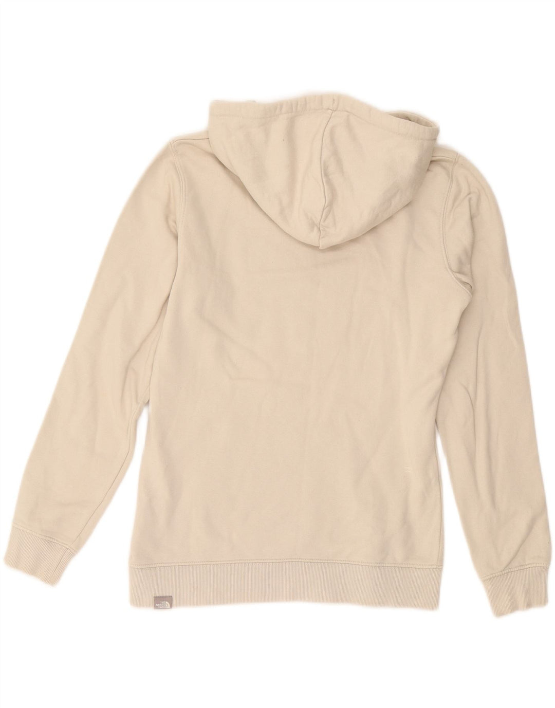 THE NORTH FACE Felpa con cappuccio grafica da donna UK 10 Small Cotone bianco sporco