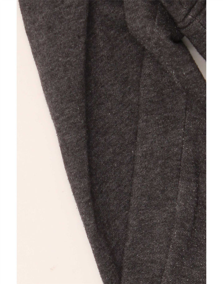 Maglione con cappuccio e zip grafica da uomo Gap in cotone grigio medio