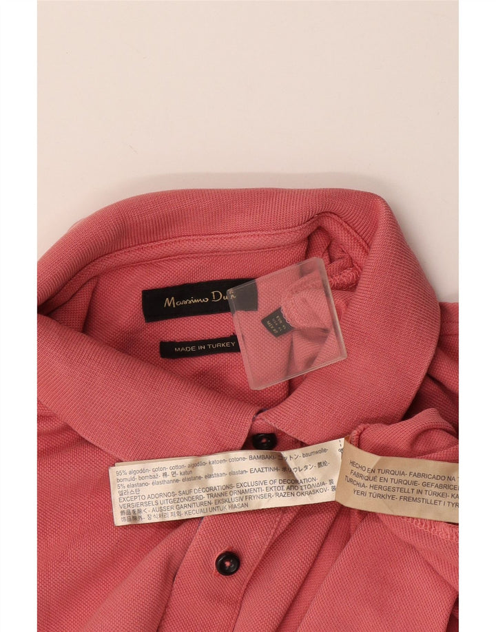 Polo da uomo Massimo Dutti XL in cotone rosa