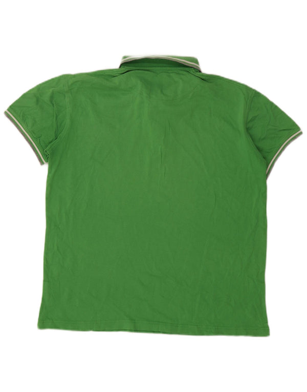 Polo Uomo Trussardi Jeans Riga Grande Verde Cotone