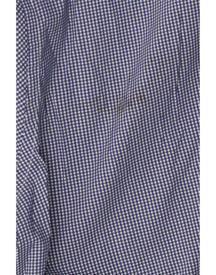 Camicia Chaps da uomo vestibilità regolare taglia 18 2XL cotone a quadretti blu