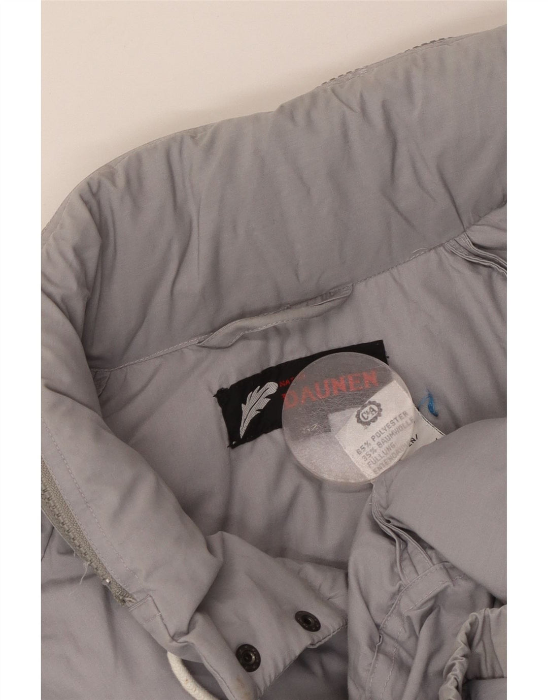 Giacca imbottita con cappuccio da uomo C&A EU 52 XL Poliestere grigio