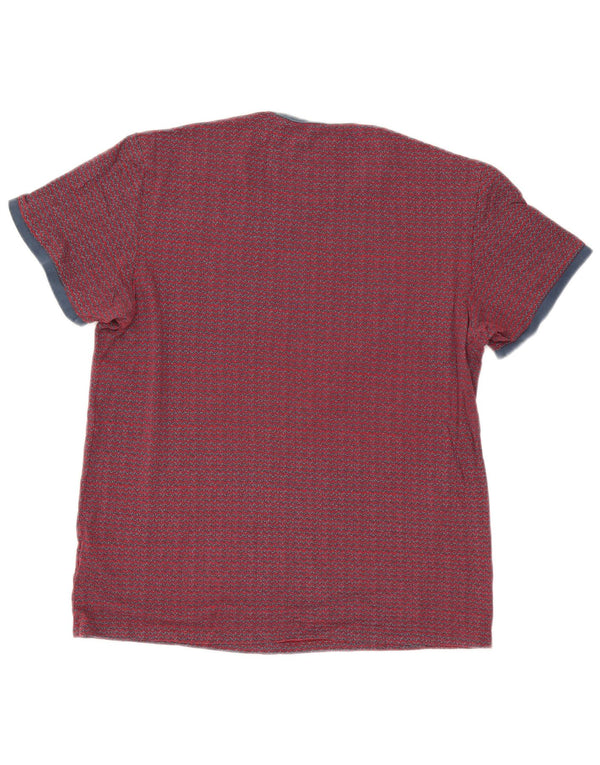 T-shirt da uomo Penguin Top grande Chevron rosso