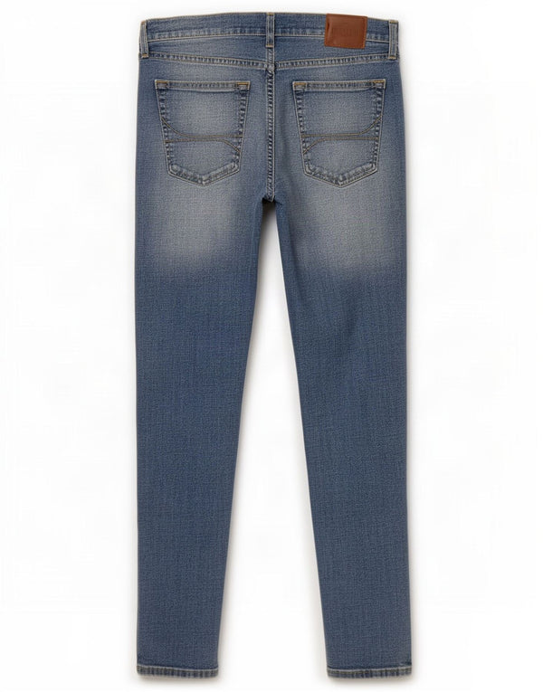 Jeans skinny Hollister da donna W34 L34 cotone blu