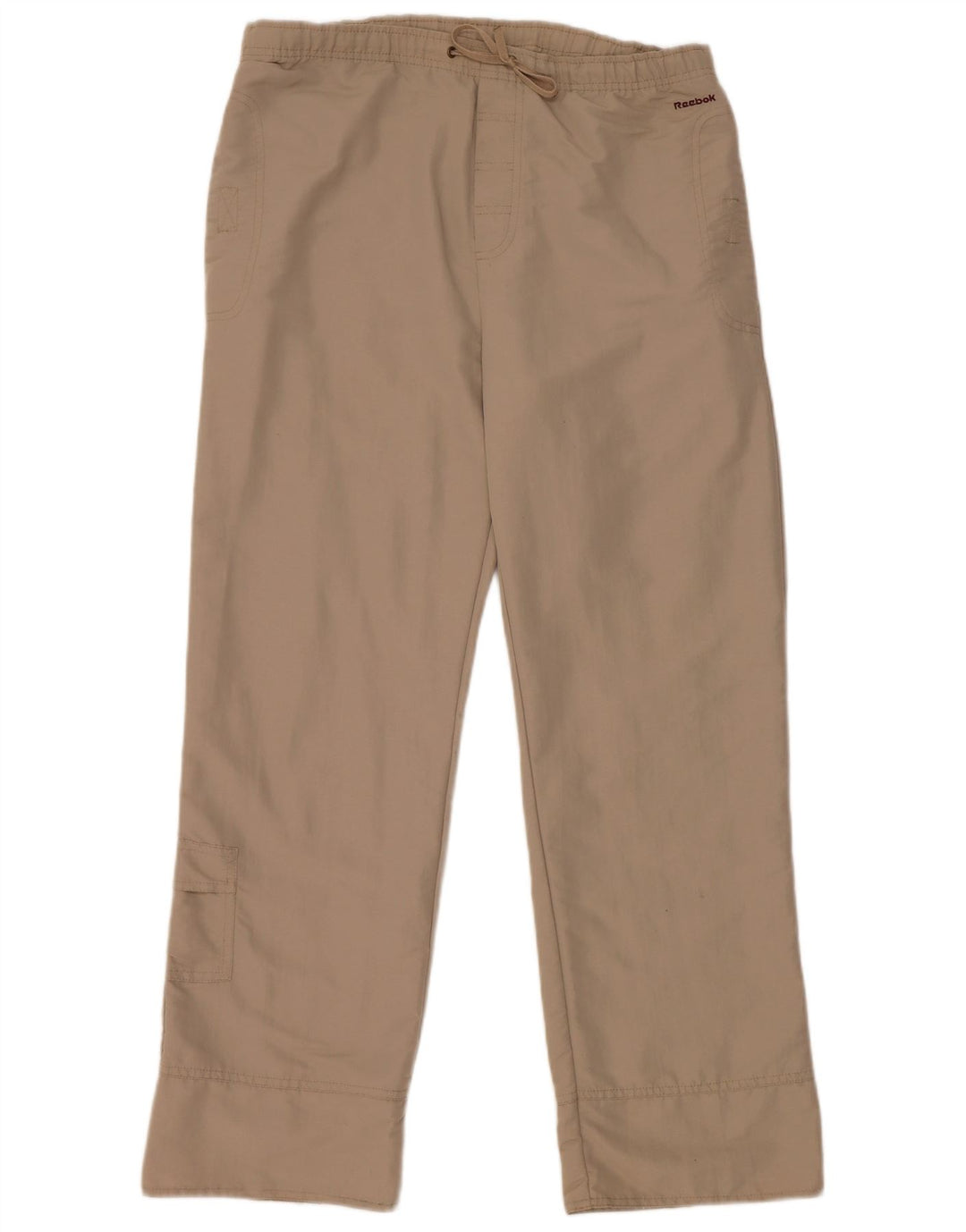 Pantaloni da tuta cargo Reebok da donna UK 12 nylon beige medio