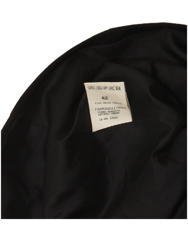 Giacca blazer doppiopetto da donna Trevira UK 16 grande blu navy