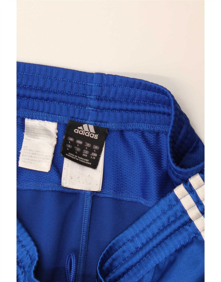 Pantaloncini sportivi Adidas Climalite da uomo, grandi, in poliestere color block blu