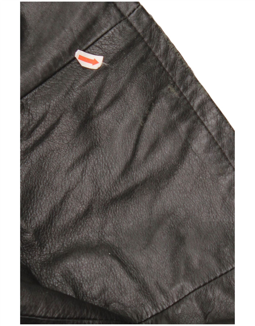 Cappotto in Pelle Donna VINTAGE IT 48 XL Nero