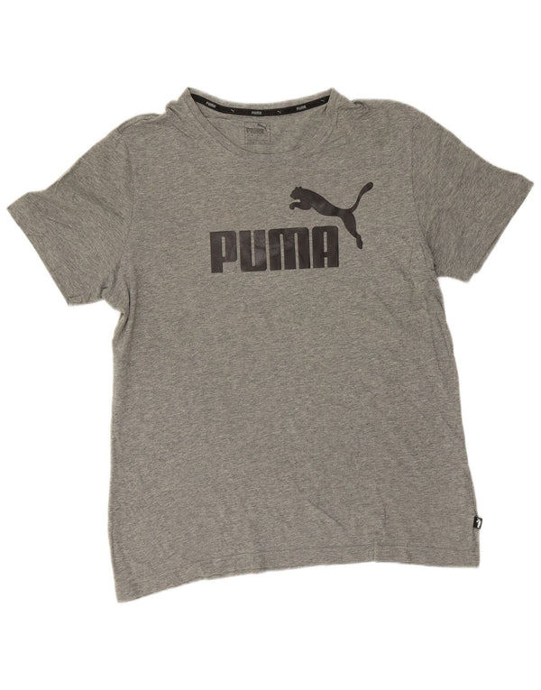 T-shirt grafica da uomo Puma Large grigia