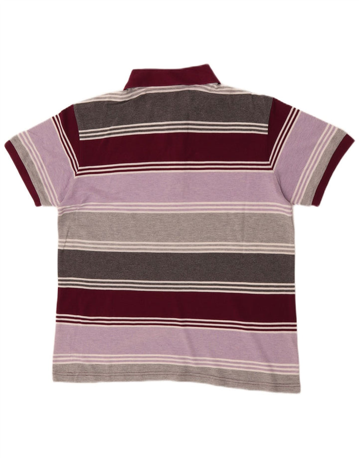 Polo Kappa Uomo Large in cotone rigato multicolore
