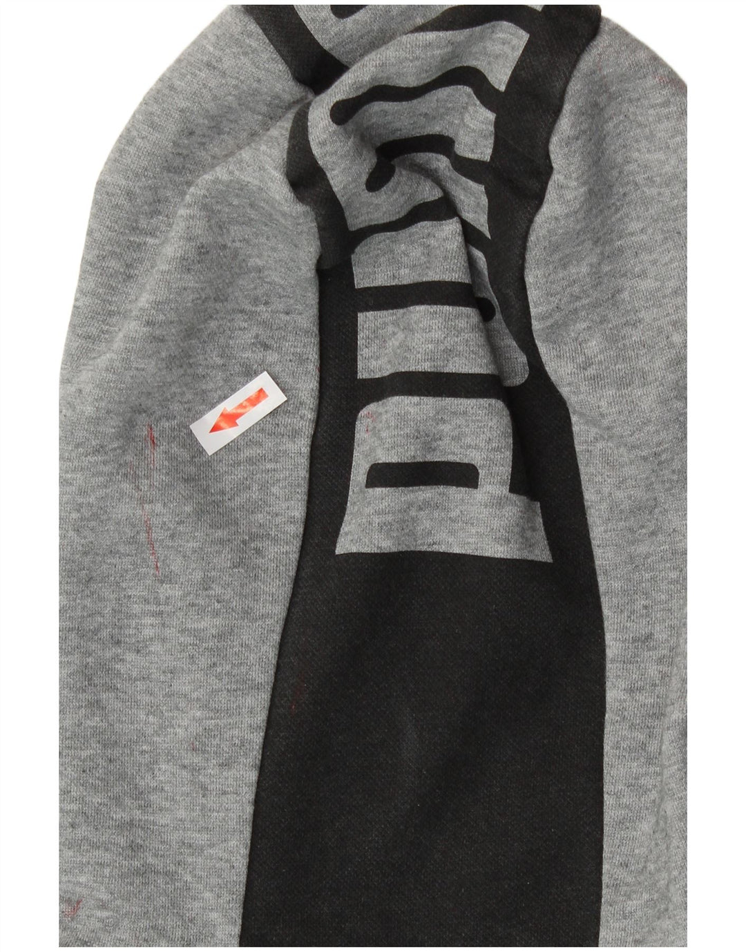 Felpa con cappuccio e zip grafica Puma da uomo XL in cotone grigio