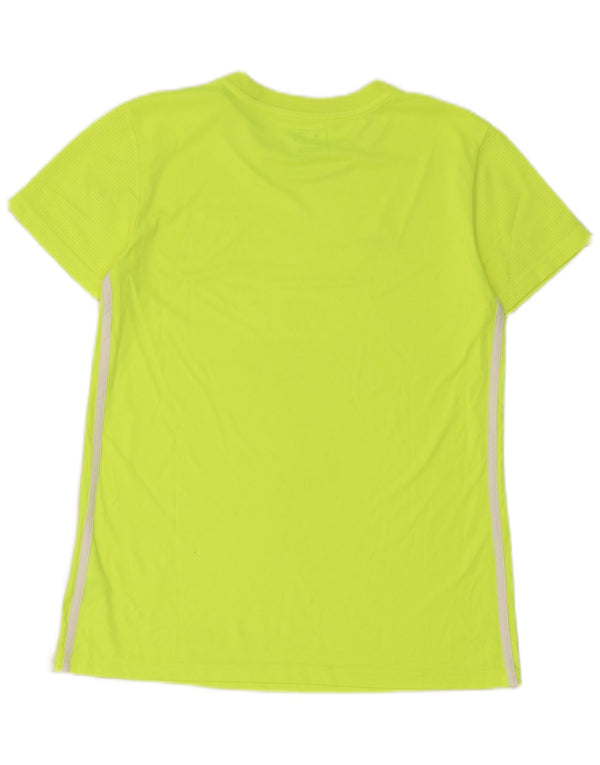 T-shirt grafica Adidas da donna con vestibilità regolare UK 12/14 Giallo medio