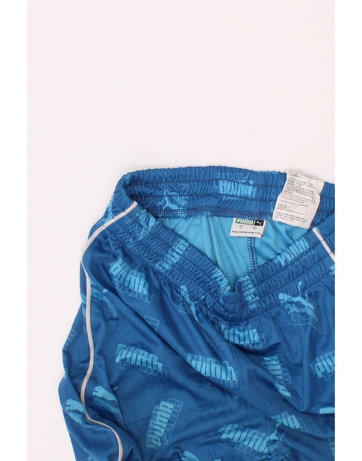 Pantaloncini sportivi grafici Puma da ragazzo 6-7 anni in poliestere blu