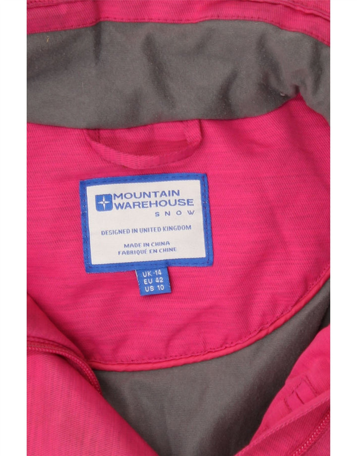 Giacca a vento con cappuccio da donna Mountain Warehouse UK 14 Large Rosa
