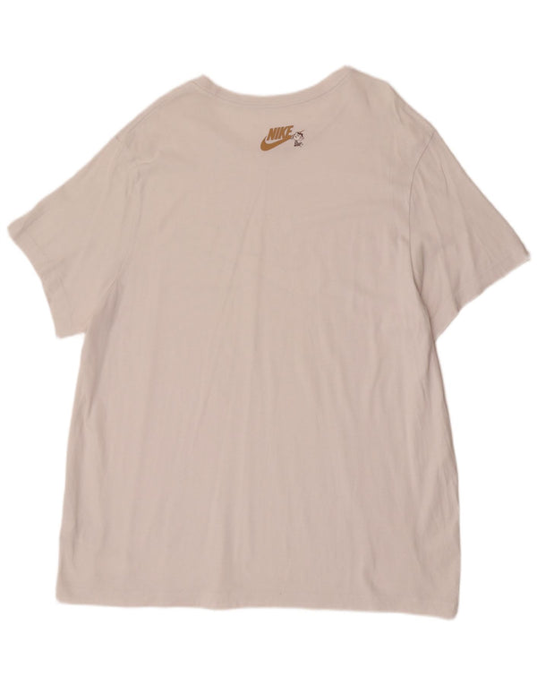 T-shirt grafica da uomo Nike Top 2XL cotone bianco