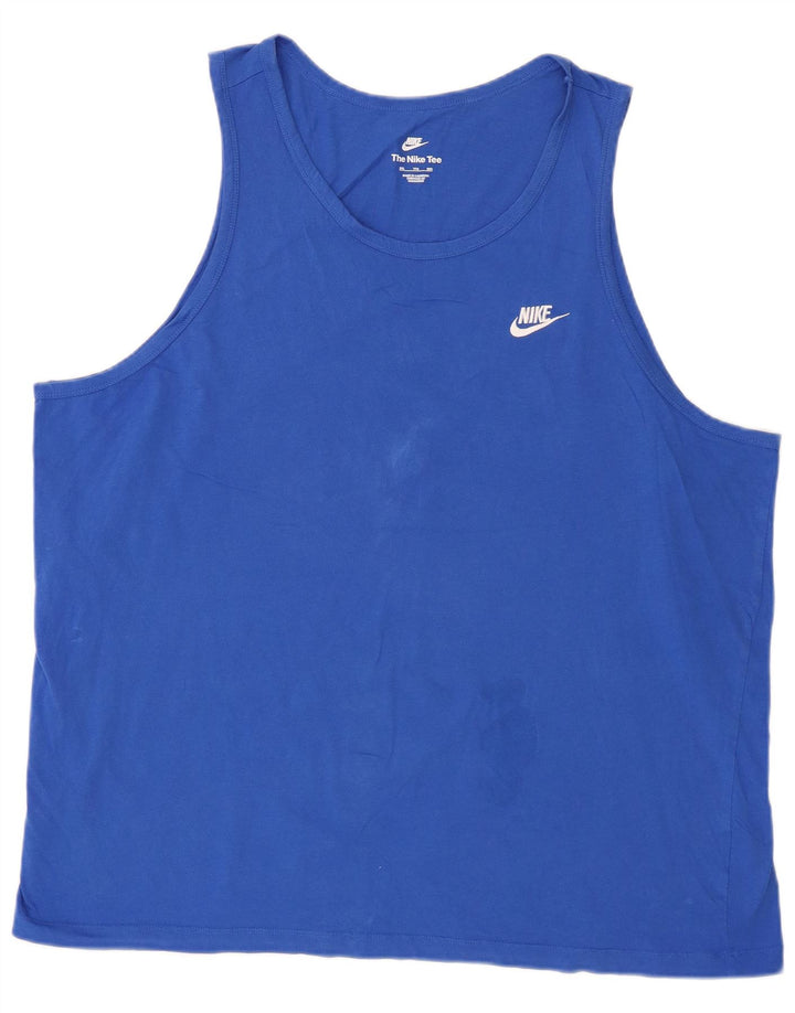 Canotta Nike da uomo 2XL in cotone blu
