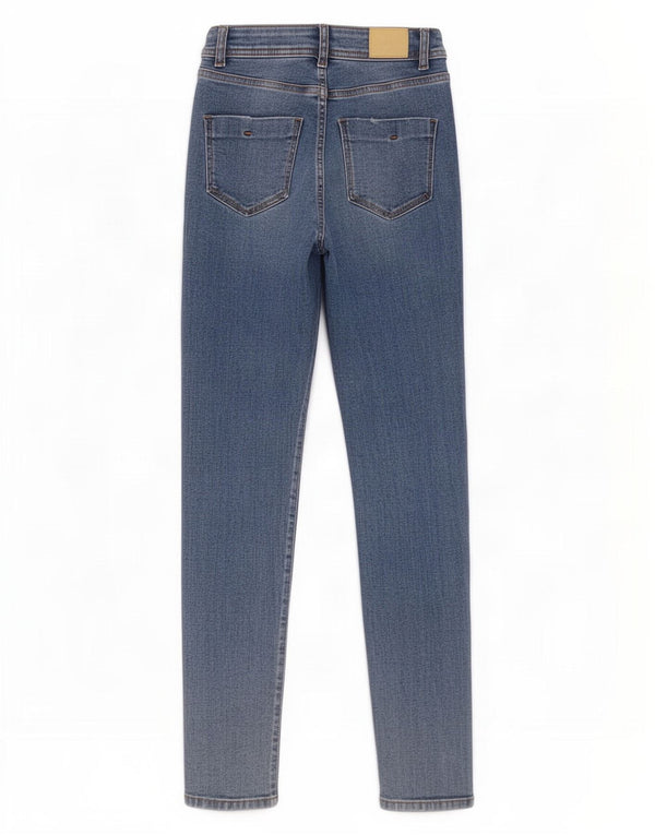 Jeans skinny a vita alta da donna Zara EU 34 2XS W24 L27 Blu