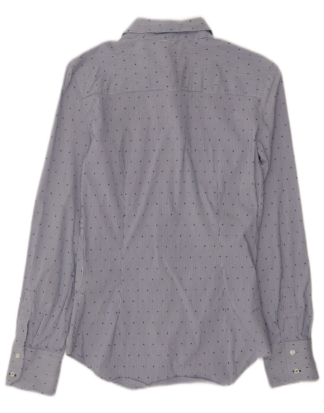 Camicia Zara da donna UK 8 piccola in cotone gessato blu