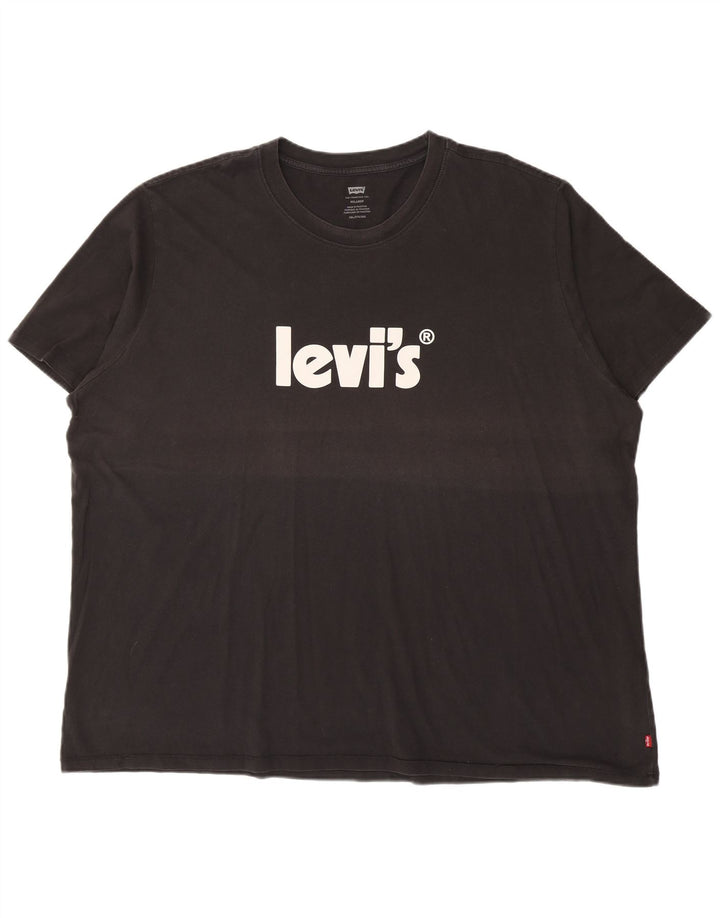 T-shirt grafica rilassata da uomo Levi's Top 3XL cotone nero