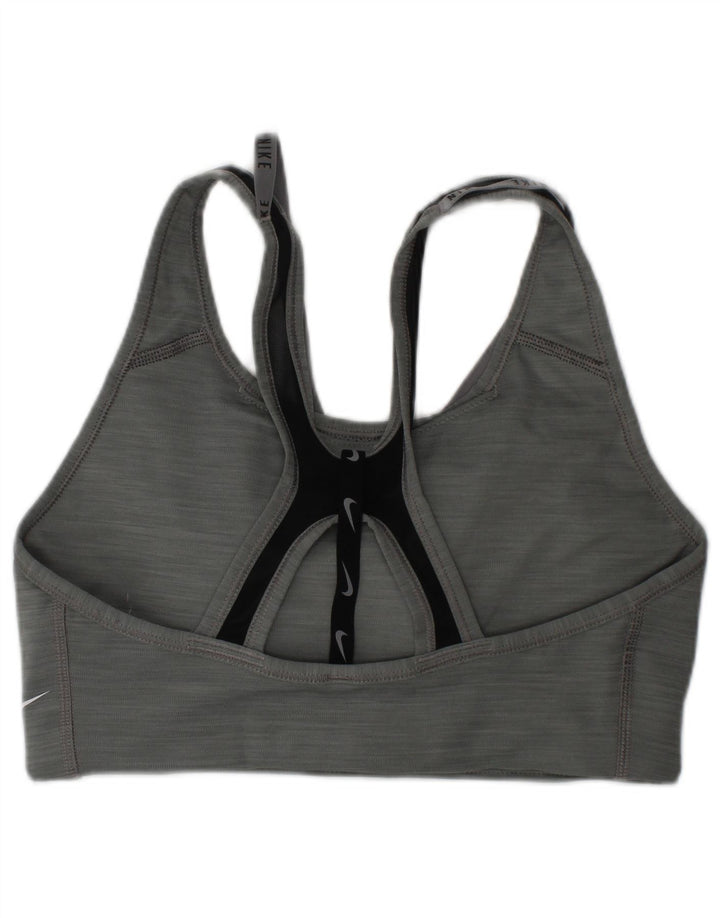 Reggiseno sportivo Nike da donna con grafica, top piccolo grigio sportivo
