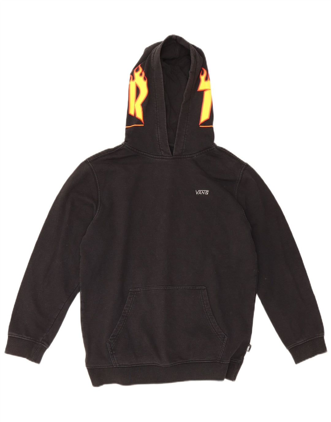 Felpa con cappuccio grafica da ragazzo Vans 12-13 anni Large Nera