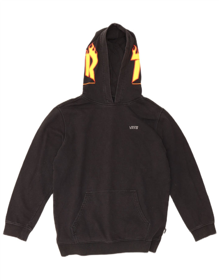 Felpa con cappuccio grafica da ragazzo Vans 12-13 anni Large Nera