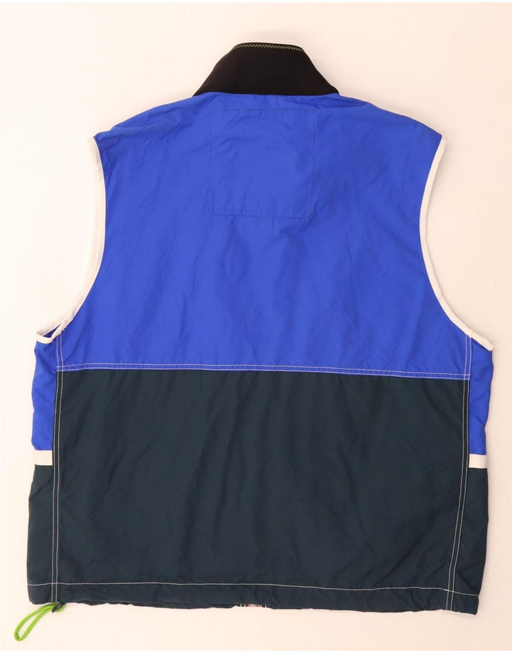 Murphy & Nye Gilet grafico da uomo UK 42 XL Blu Colourblock Poliammide