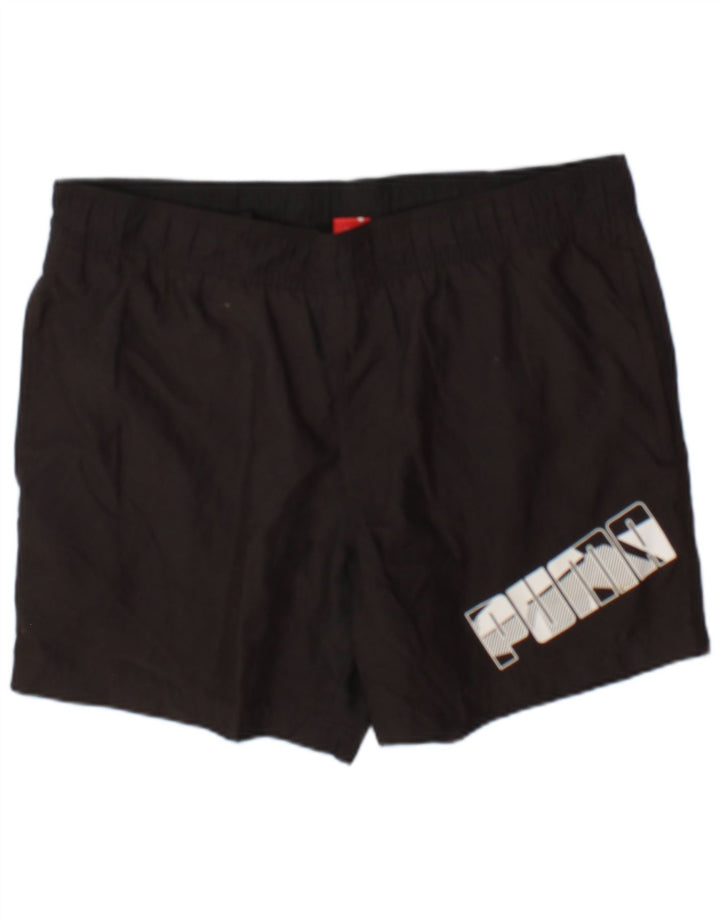 Pantaloncini sportivi grafici da uomo Puma Medium Nero Poliestere