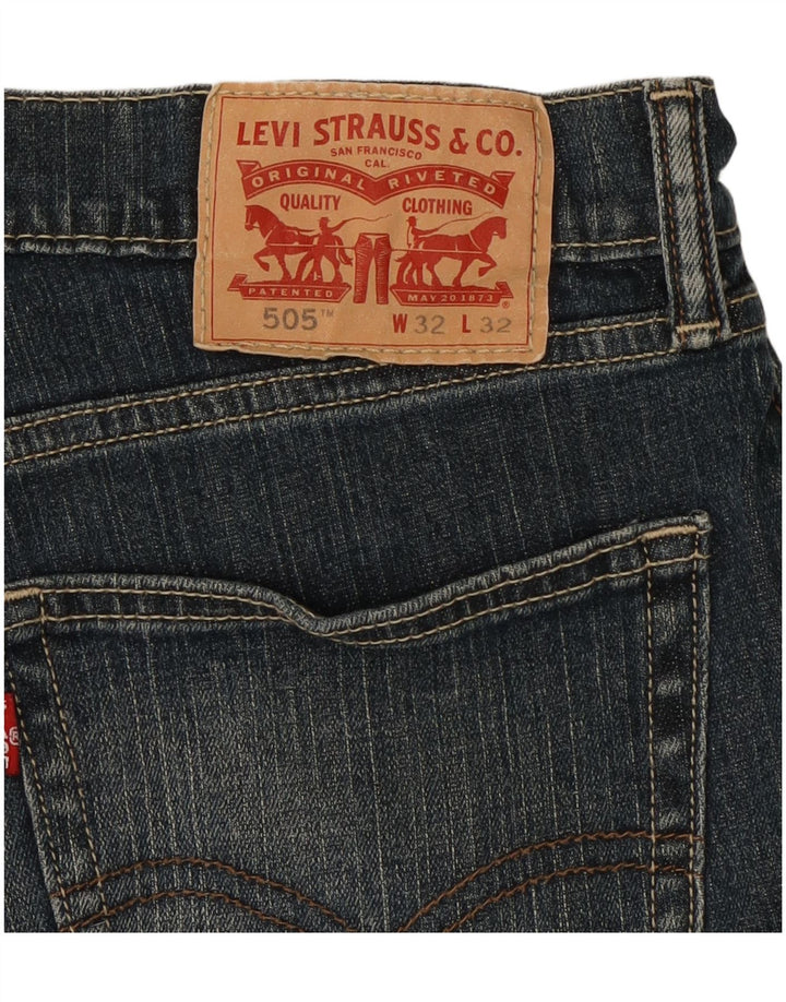 Levi's Uomo 505 Jeans dritti W32 L32 Cotone Blu