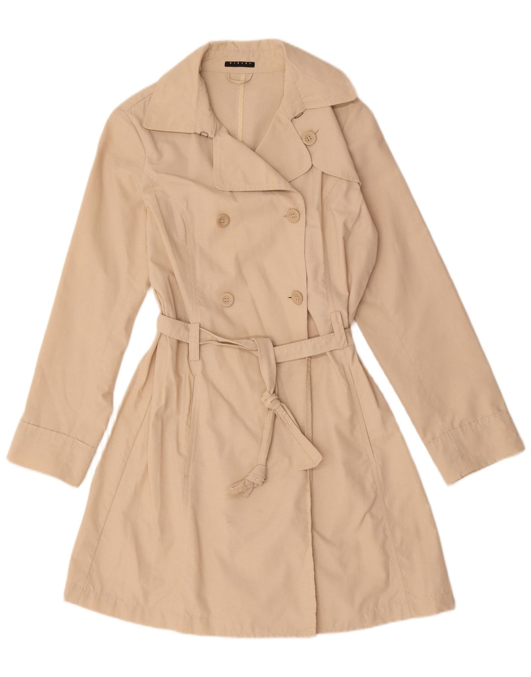 Trench Donna Sisley IT 46 Large Beige Cotone