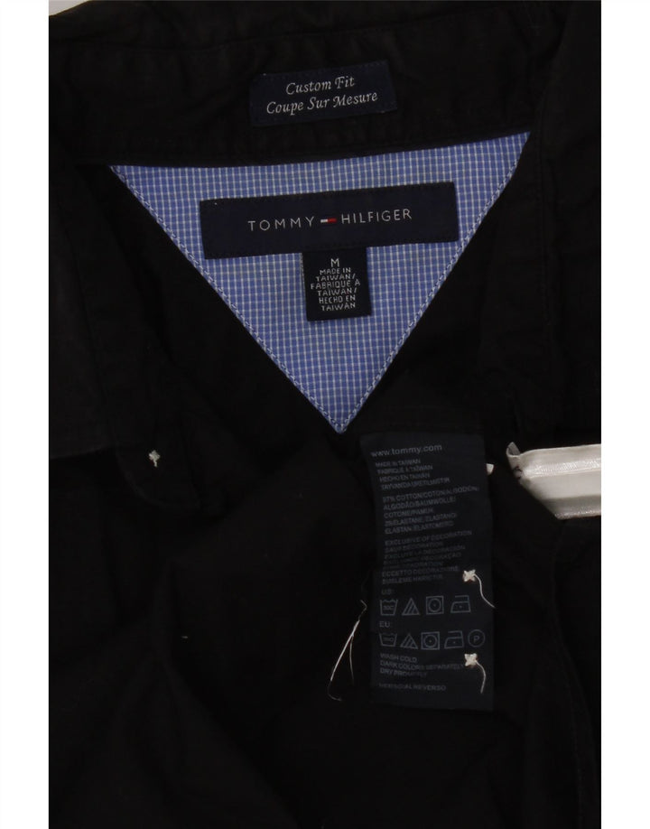 Camicia personalizzata da uomo Tommy Hilfiger in cotone nero medio