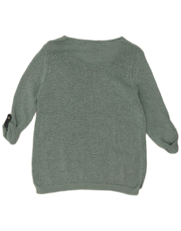 Maglione da donna con scollo a barca con maniche a 3/4 di White Stuff UK 12 Verde medio