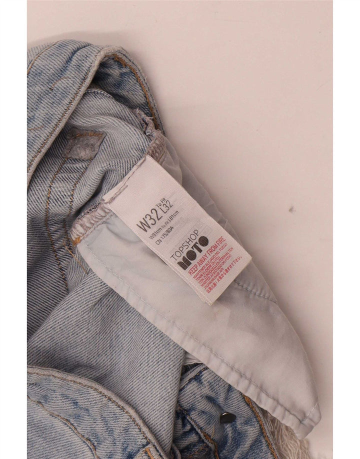 Jeans dritti da donna Topshop W32 L27 cotone blu