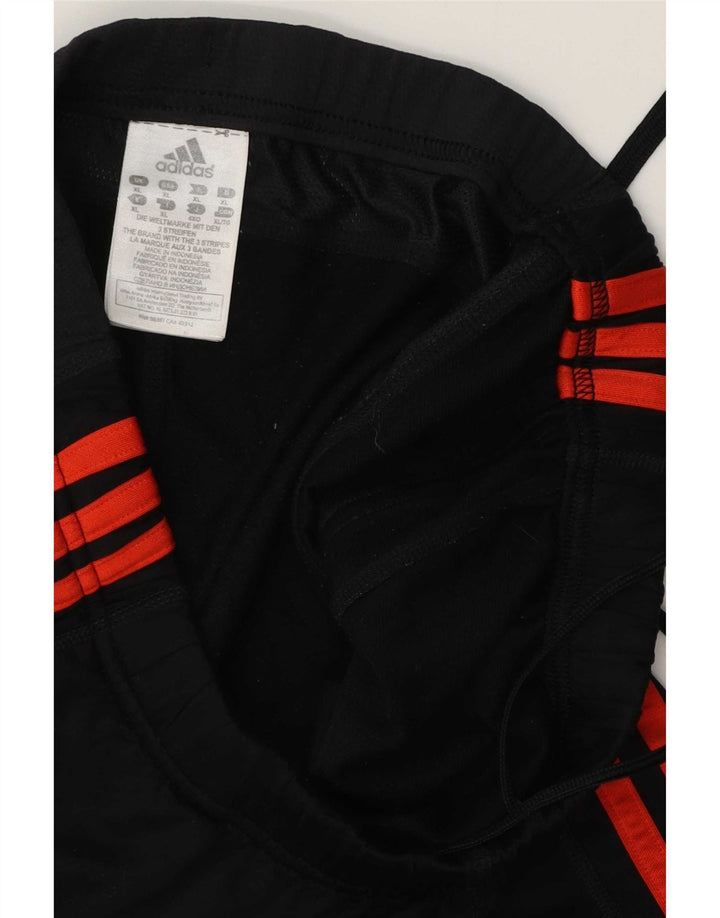 Pantaloni da tuta da uomo Adidas XL Poliestere color block nero