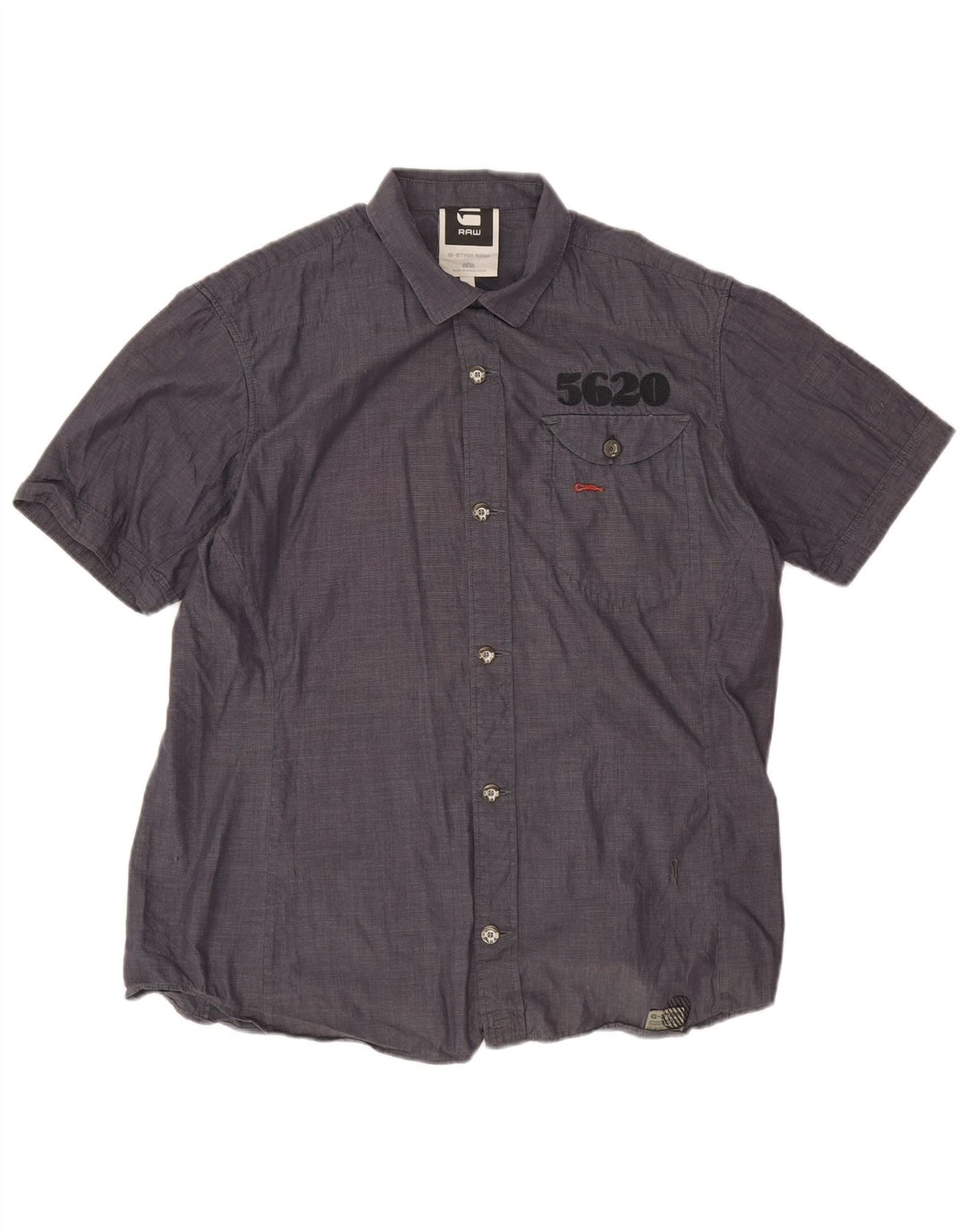 Camicia a maniche corte da uomo G-Star XL Blu Navy